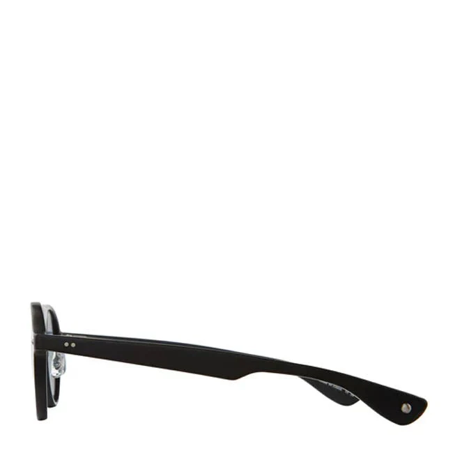 Garrett Leight Lady Eckhart 50 Sunglasses Matte Black/Pacifica - Image 4