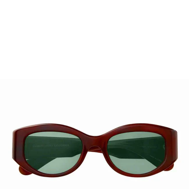 Garrett Leight Retro Biggie 49 Sunglasses Vintage Burnt Tortoise/Veridian - Image 2