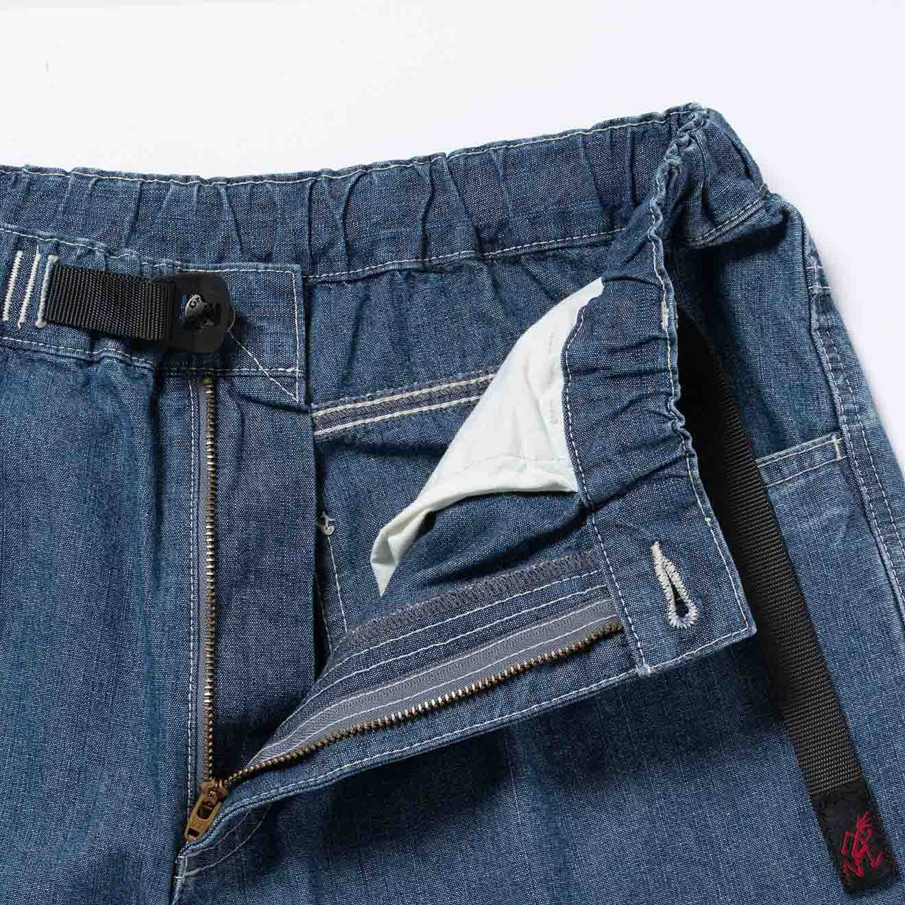 Gramicci Japanese Chambray Double Knee Blue - Image 5