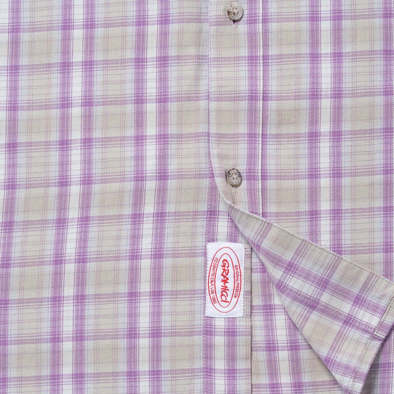 Gramicci L/S Checkered Ombre Shirt Purple - Image 3
