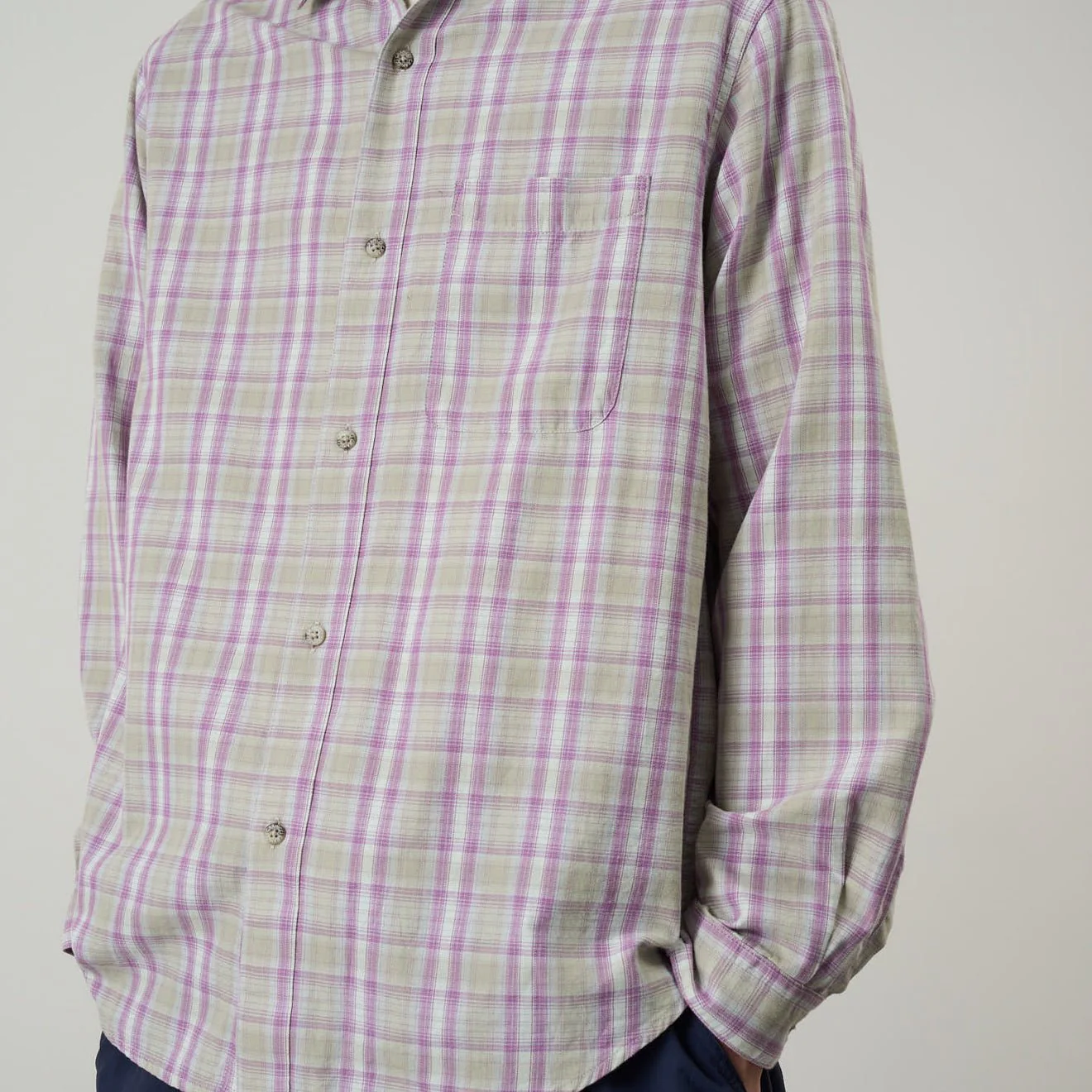 Gramicci L/S Checkered Ombre Shirt Purple - Image 4
