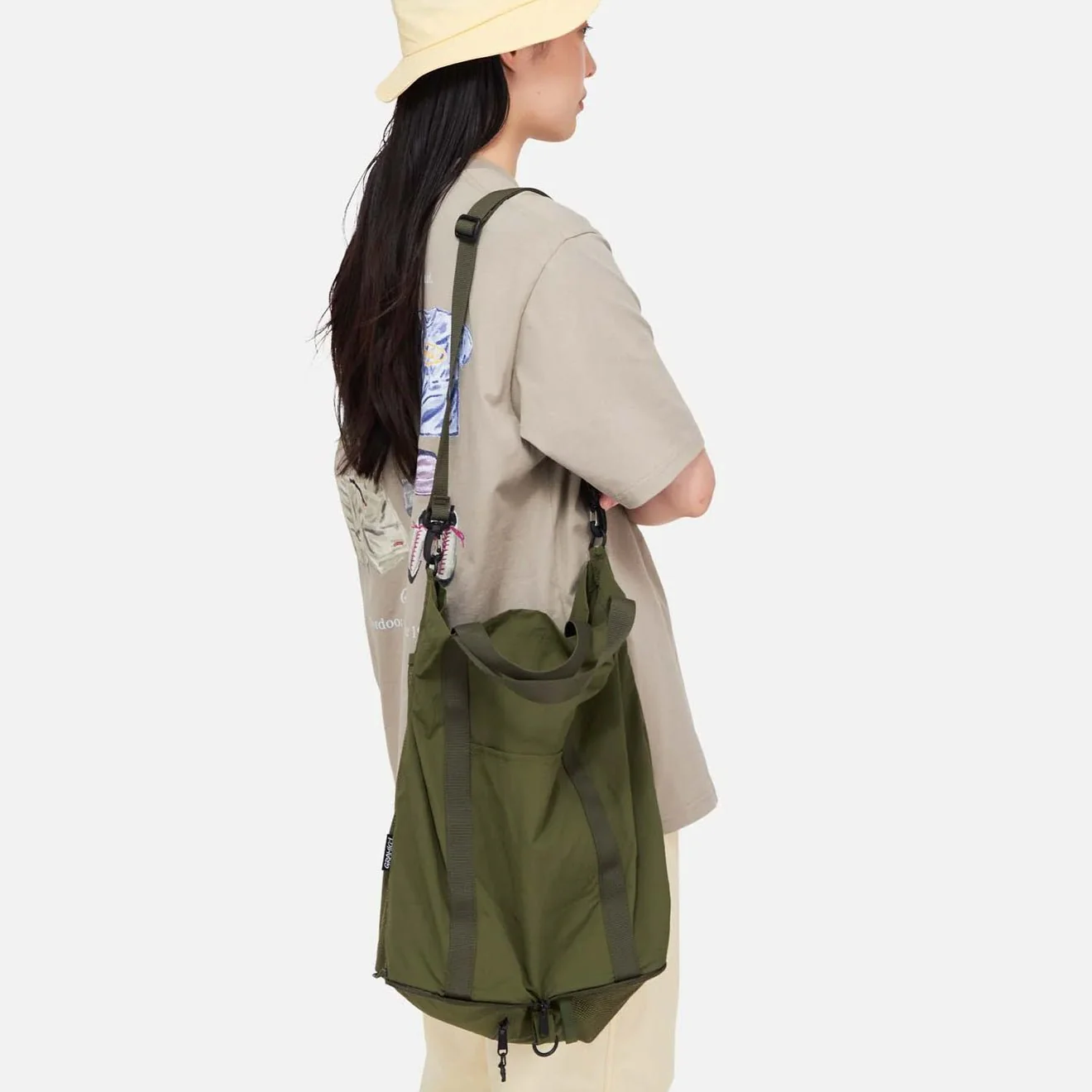 Gramicci Nylon Packable Explorer Tote Olive - Image 2