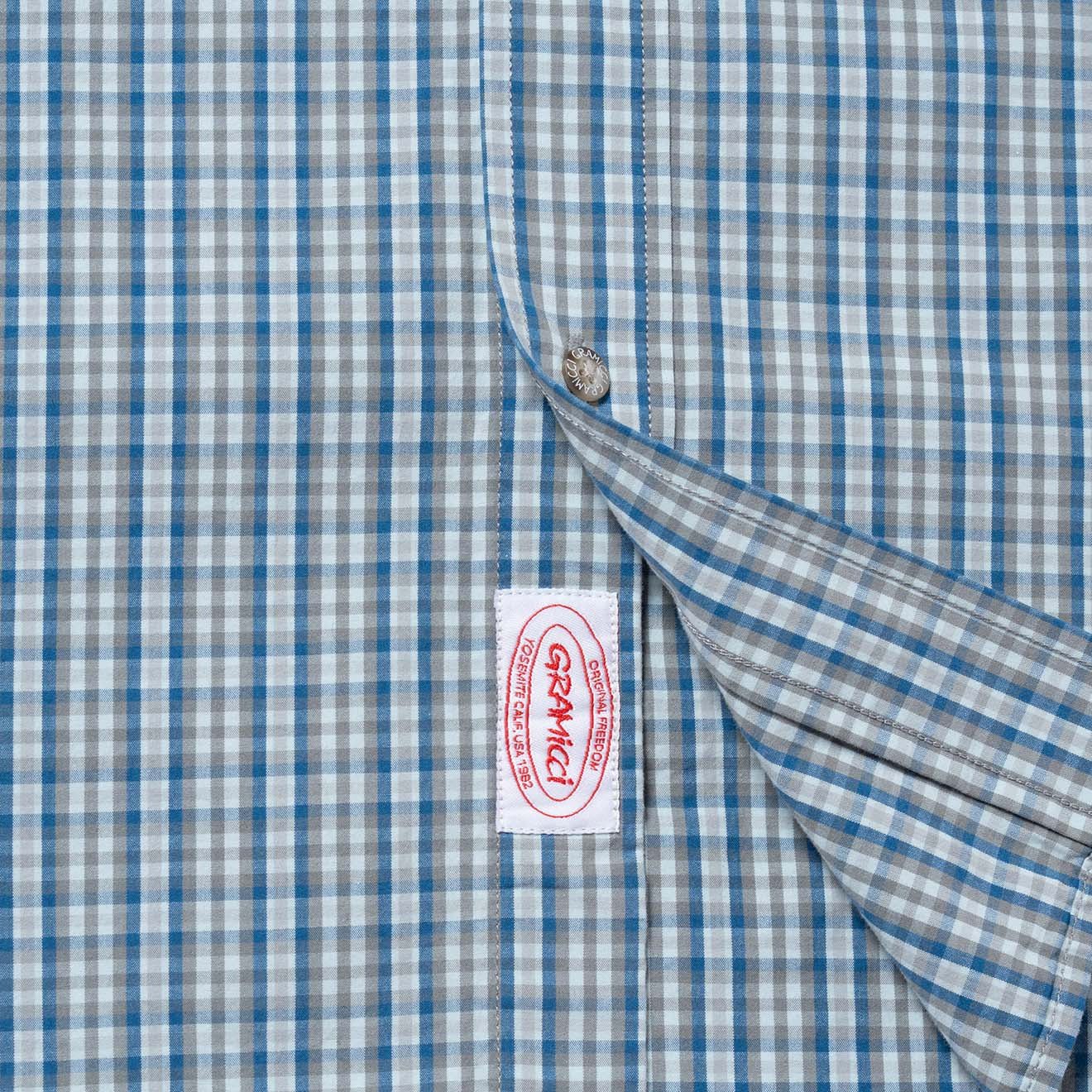 Gramicci Poplin Millwood Shirt Blue - Image 5