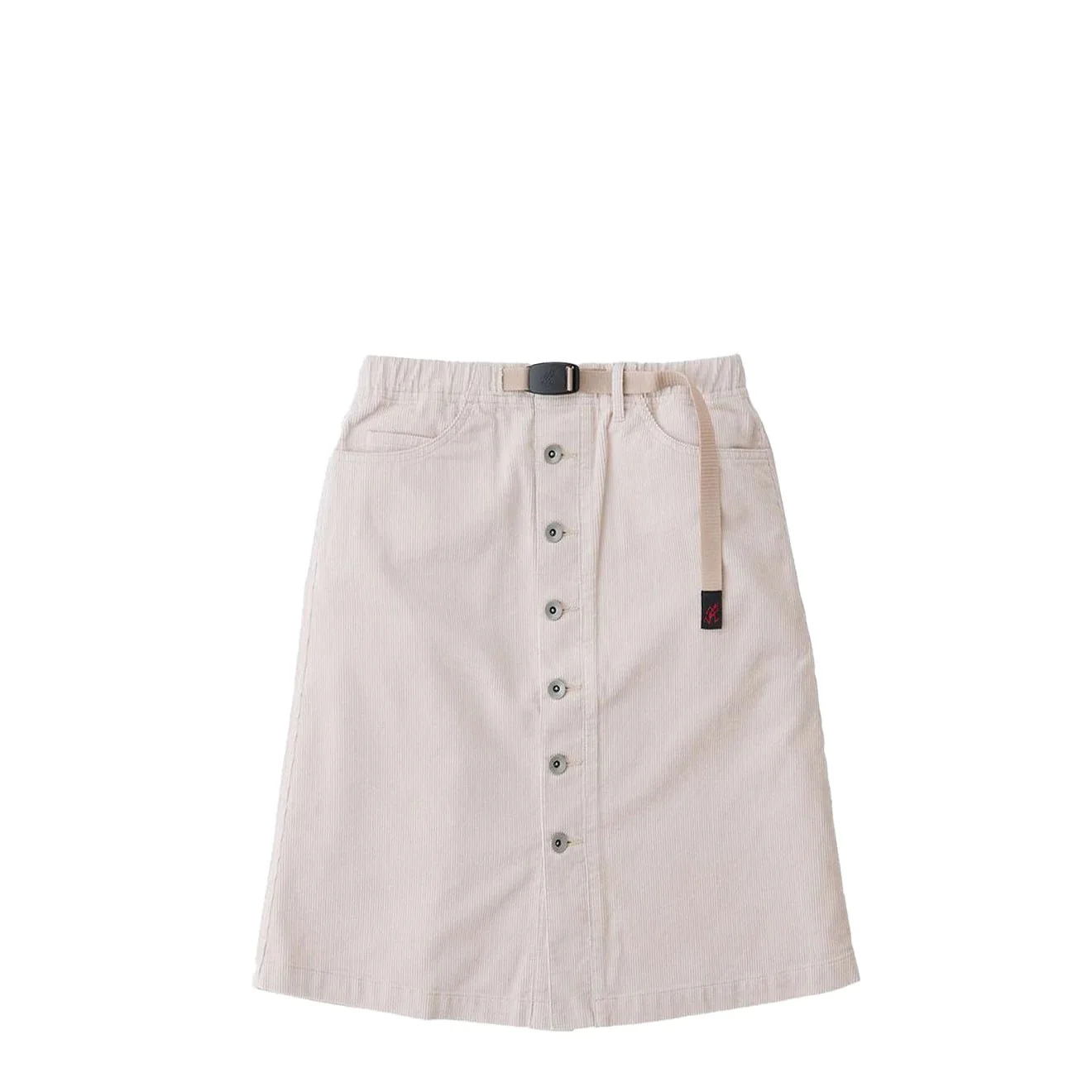 Gramicci Womens Buttoned Down Midi Skirt Bone