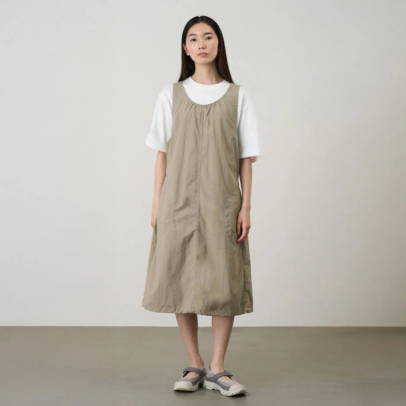 Gramicci Womens Nylon Dress Milk Tea - Image 2