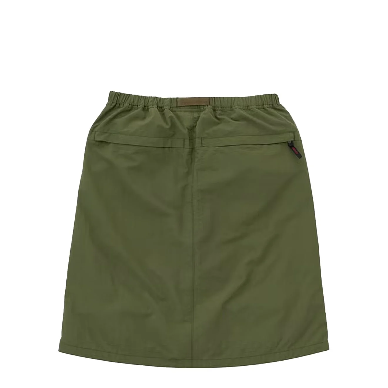 Gramicci Womens Nylon Packable Midi Skirt Olive - Image 2