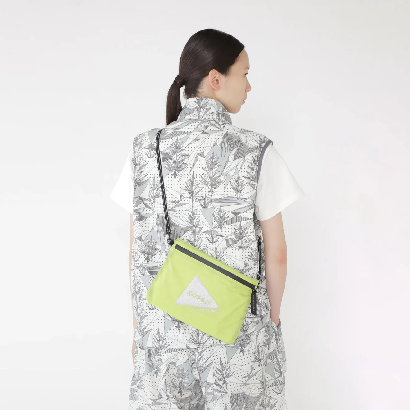 Gramicci x And Wander Nylon Sacoche Yellow - Image 2