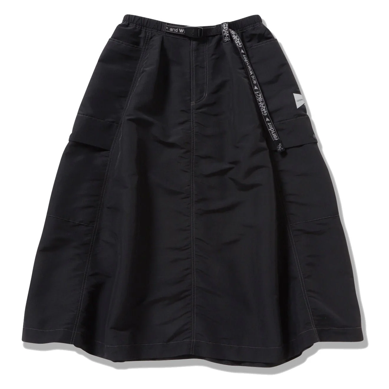 Gramicci x And Wander Womens Ripstop Voyager Skirt Black
