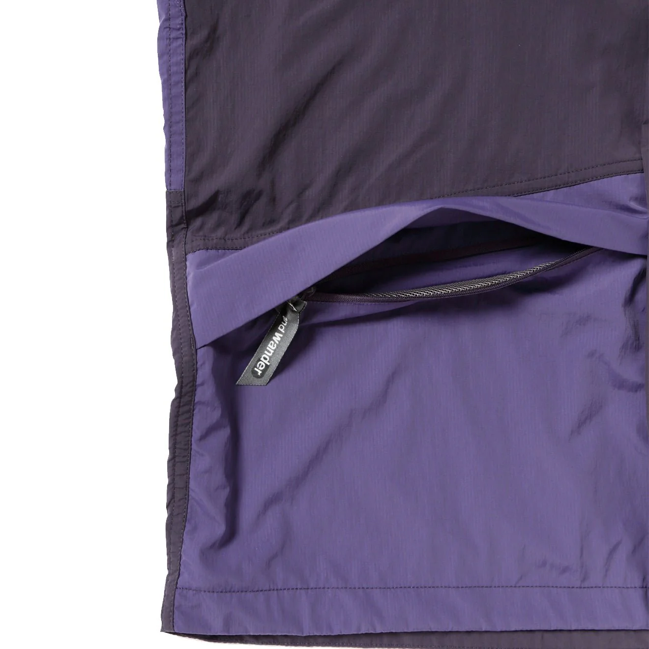 Gramicci x And Wander Women's Patchwork Wind Hoodie Multi Purple - Image 12