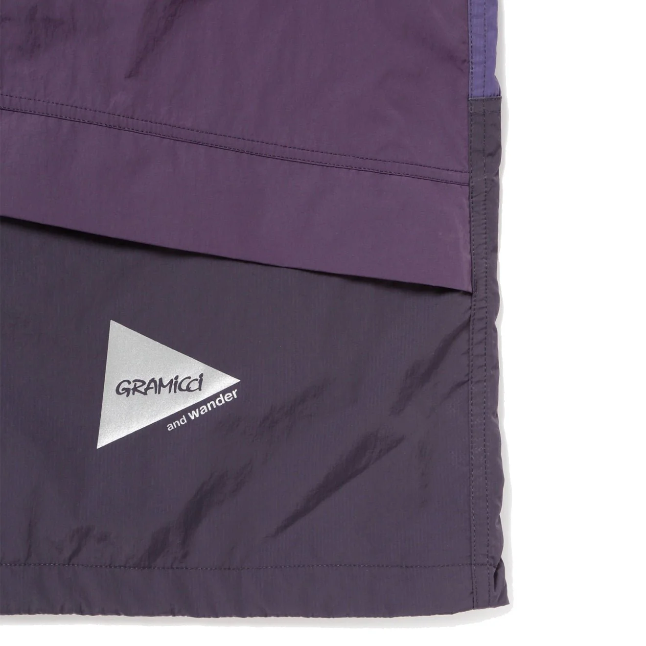 Gramicci x And Wander Women's Patchwork Wind Hoodie Multi Purple - Image 6