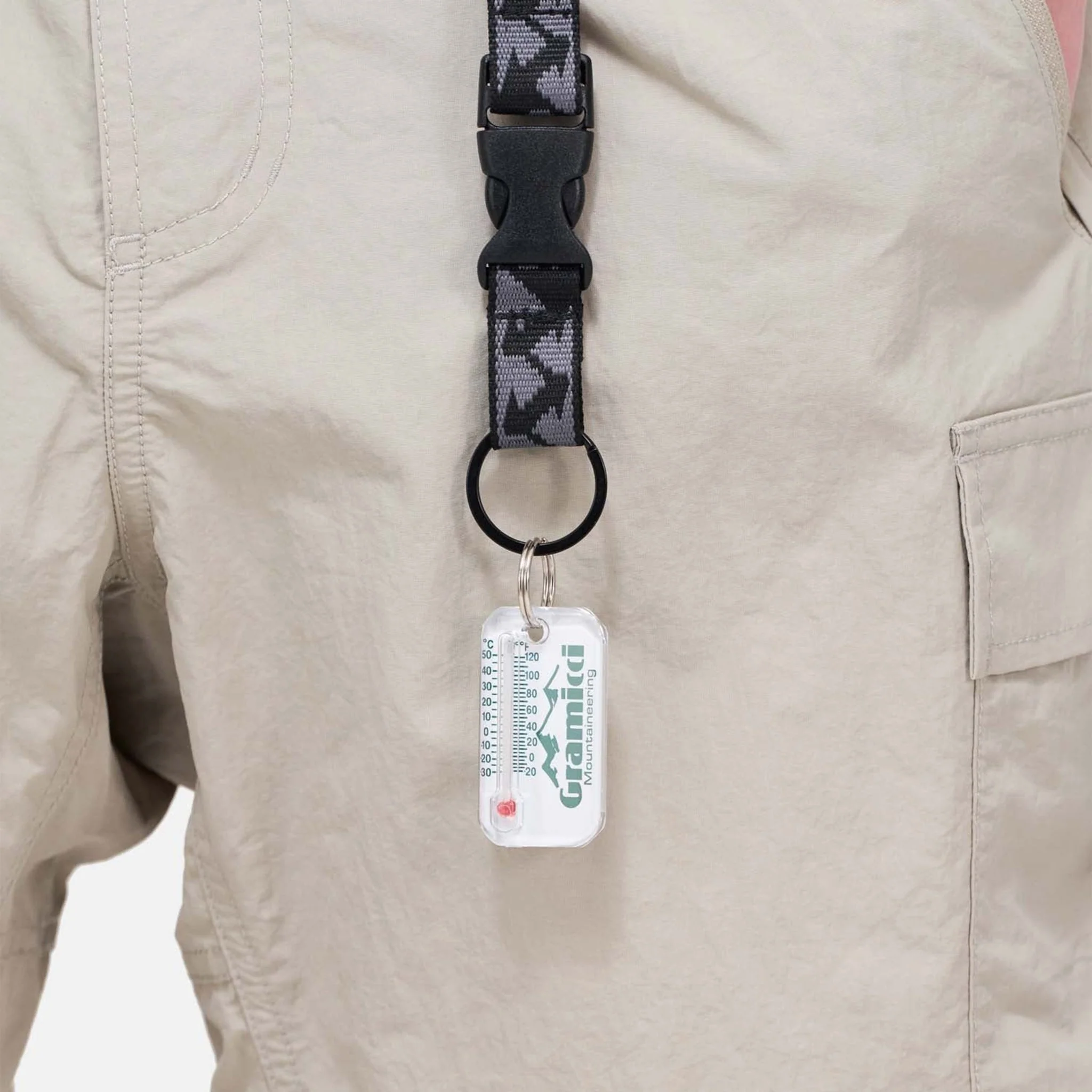 Gramicci Zip-O-Gage Thermometer Keyring Mountaineering - Image 2