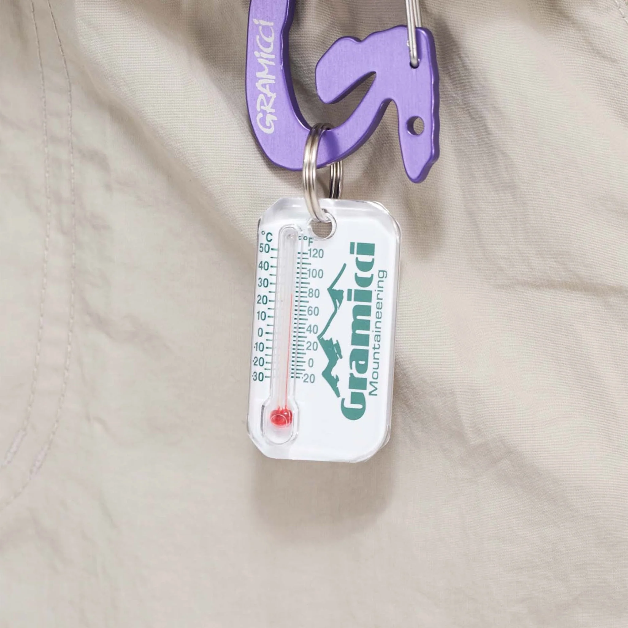 Gramicci Zip-O-Gage Thermometer Keyring Mountaineering - Image 3