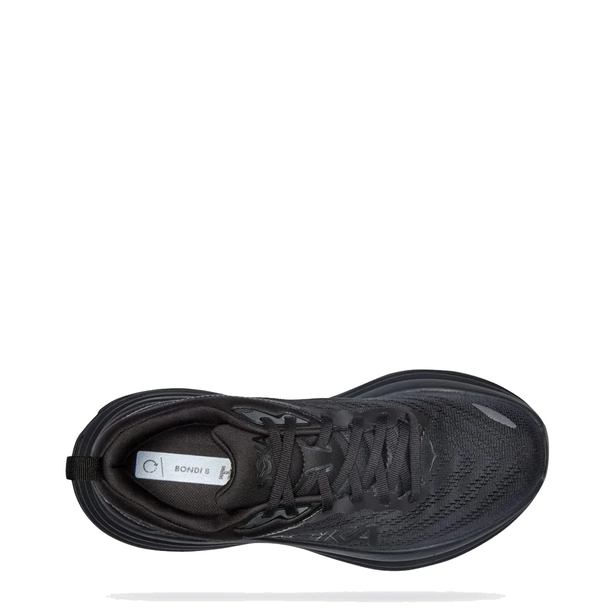 Hoka Womens Bondi 8 Trainer Black / Black - Image 3