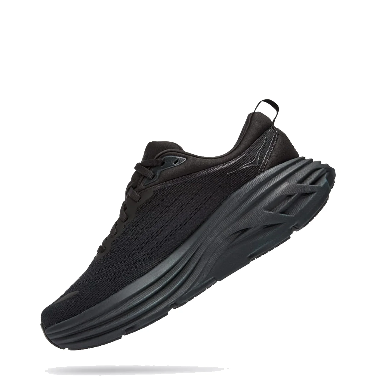 Hoka Womens Bondi 8 Trainer Black / Black - Image 4