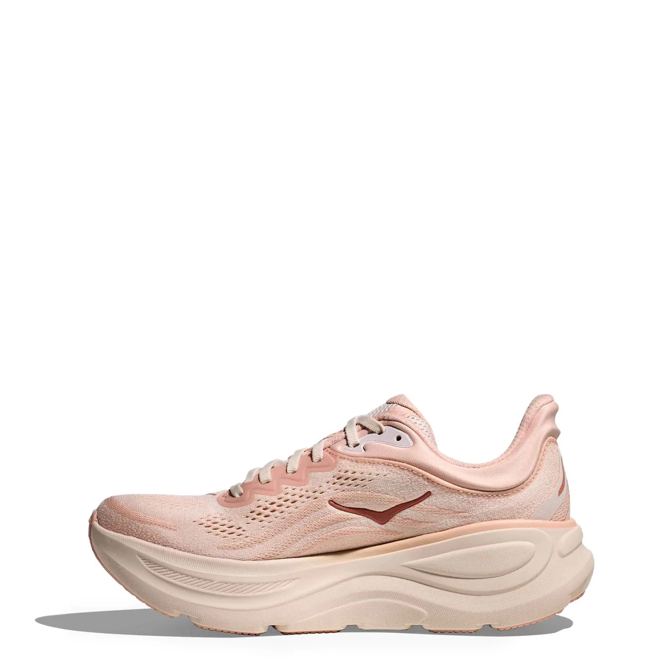 Hoka Womens Bondi 9 Trainer Rose Latte / Rose Cream - Image 7