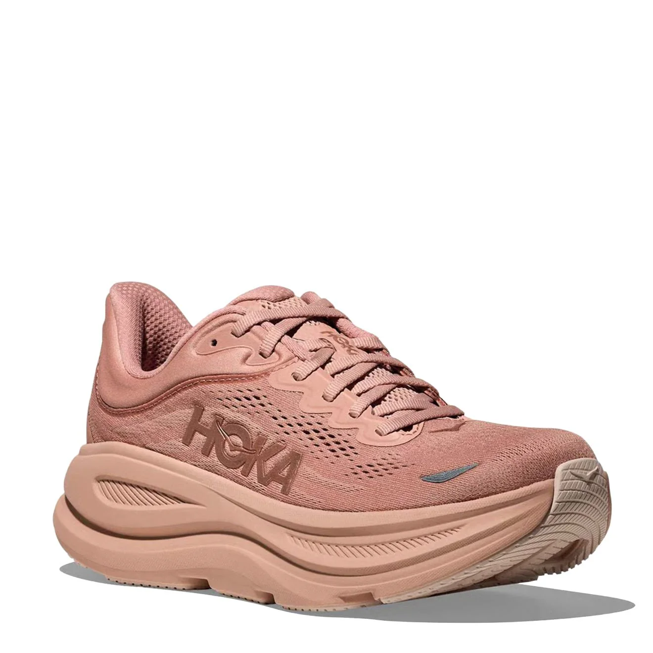Hoka Womens Bondi 9 Trainer Sienna / Rose Gold - Image 2