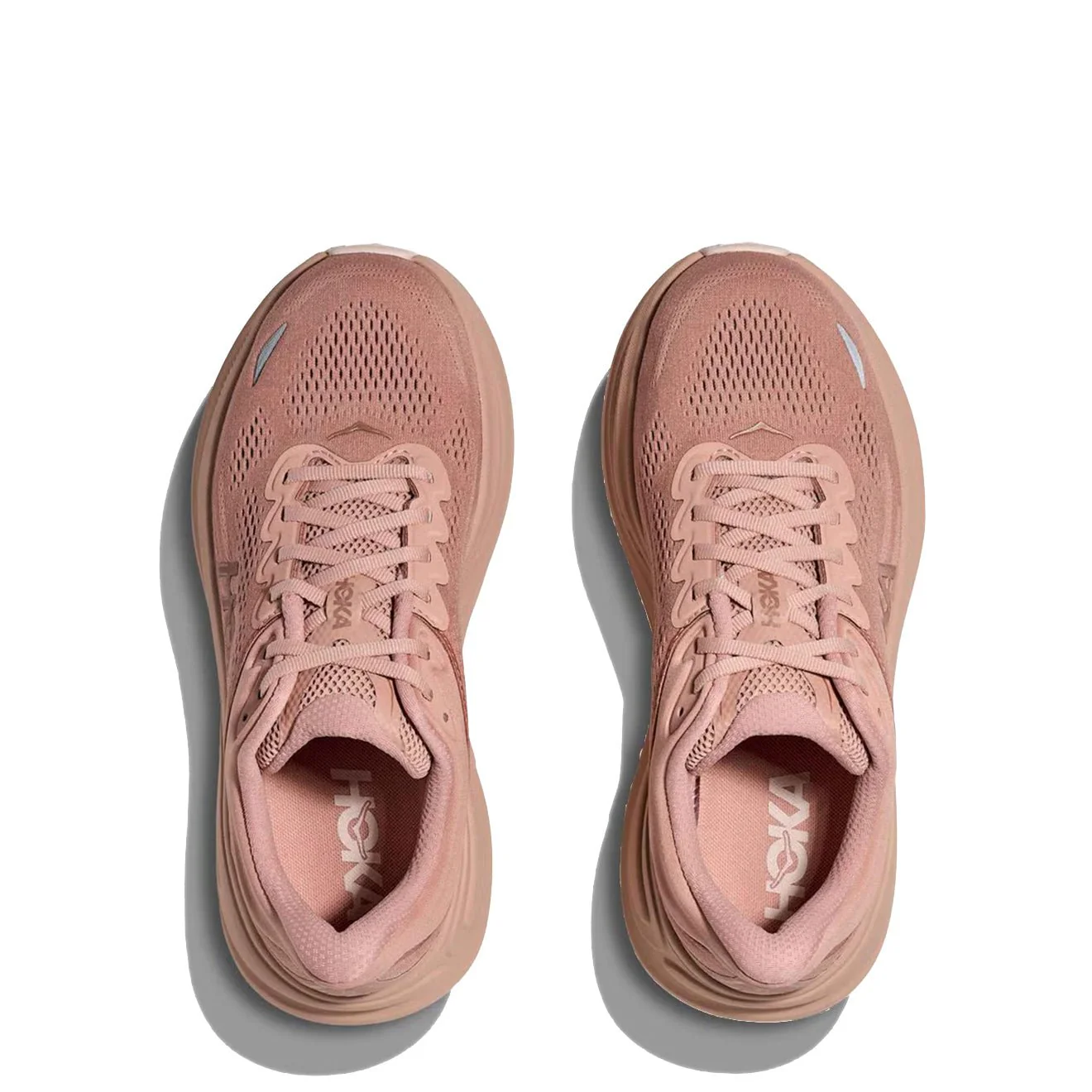 Hoka Womens Bondi 9 Trainer Sienna / Rose Gold - Image 3