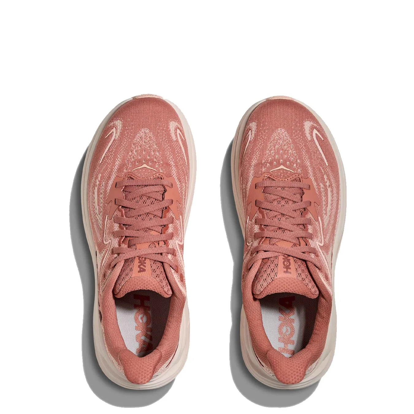 Hoka Womens Clifton 10 Trainer Blush / Rose Latte - Image 3