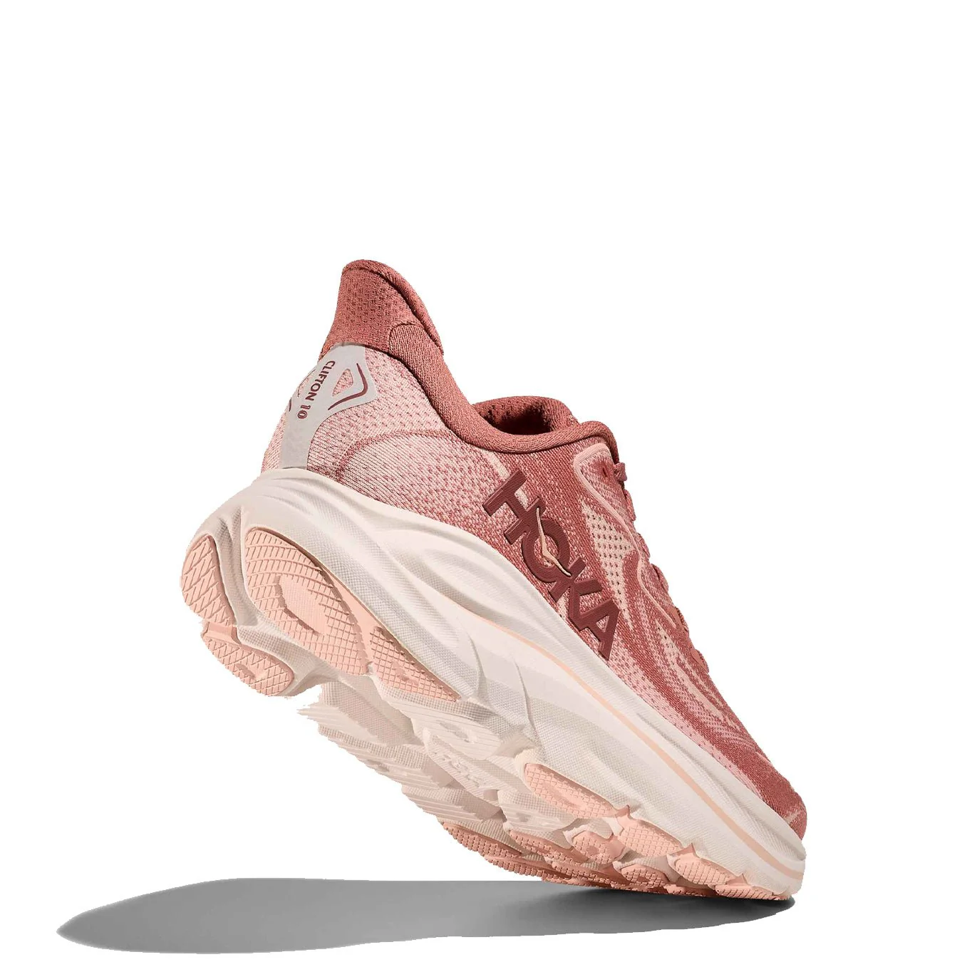 Hoka Womens Clifton 10 Trainer Blush / Rose Latte - Image 6