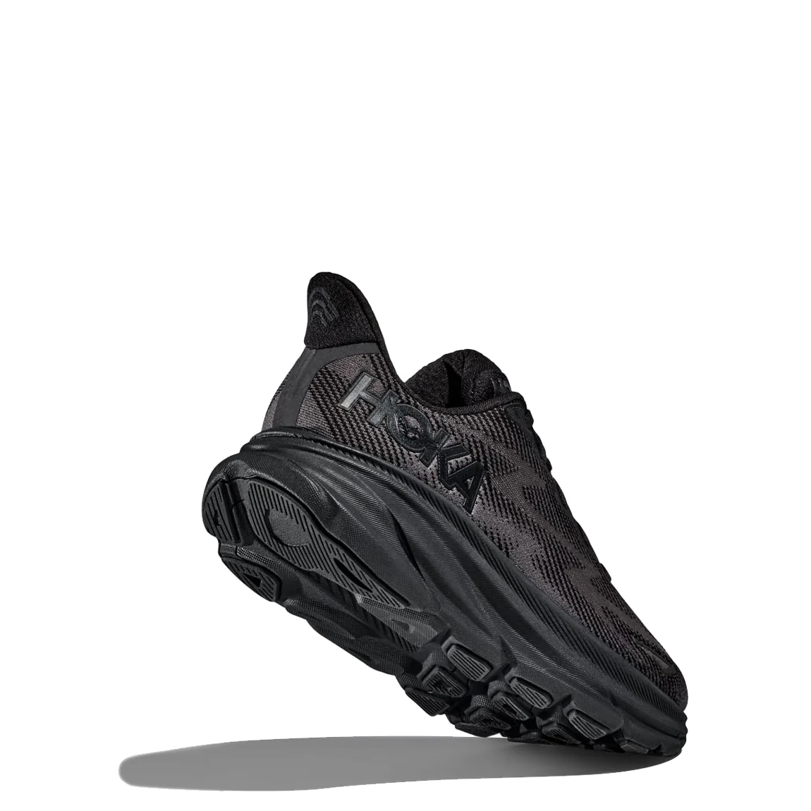 Hoka Womens Clifton 9 Trainer Black / Black - Image 6