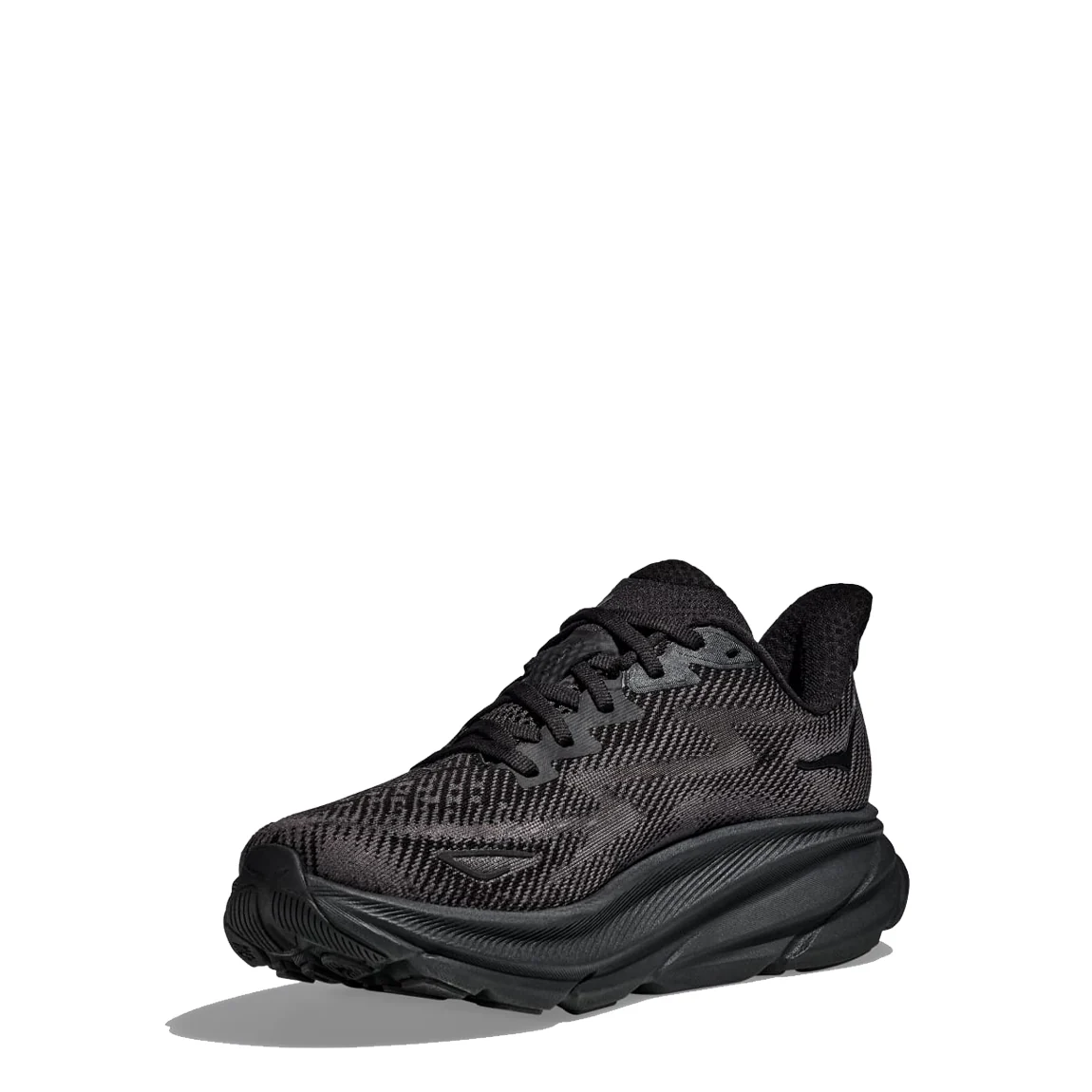 Hoka Womens Clifton 9 Trainer Black / Black - Image 7