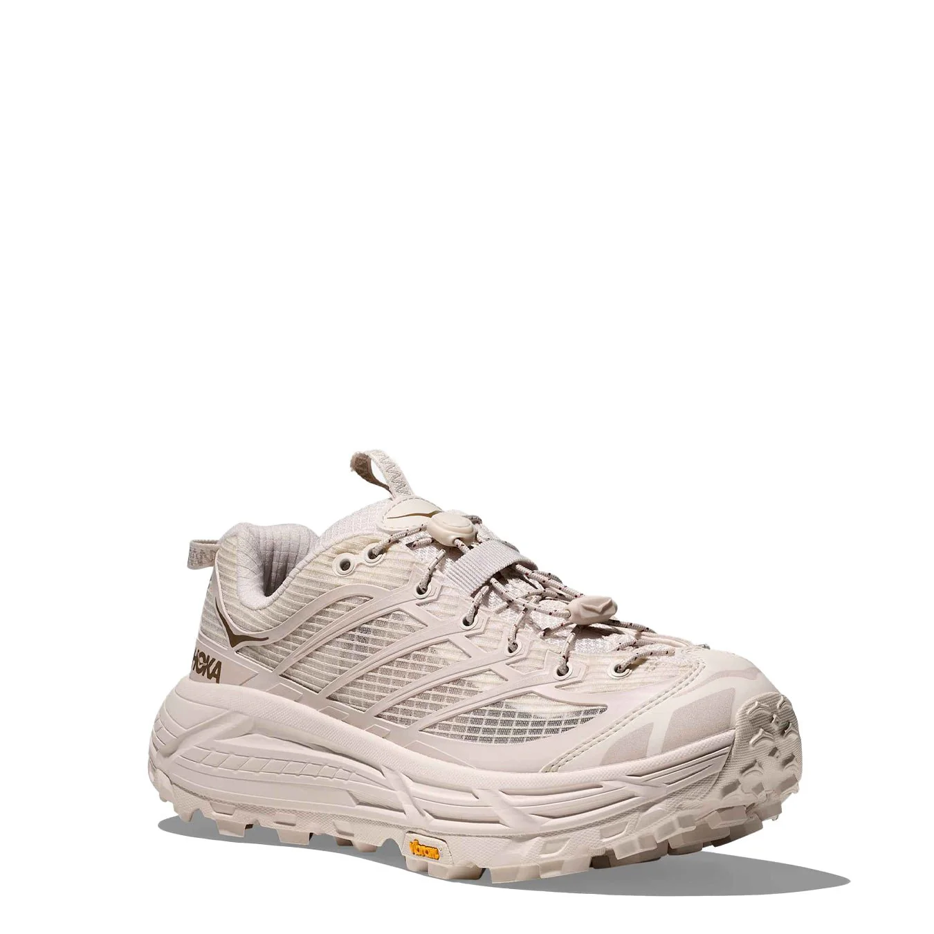 Hoka Womens Mafate Three2 Trainer Grid Rose Cream / Stucco - Image 2