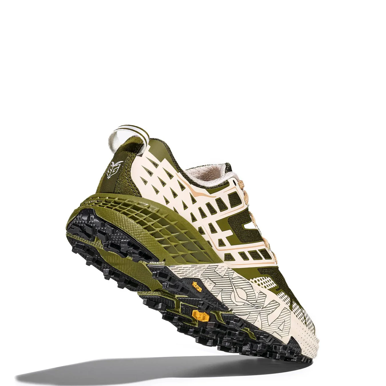 Hoka Womens Speedgoat 2 Trainer Moss Green / Rose Cream - Image 3