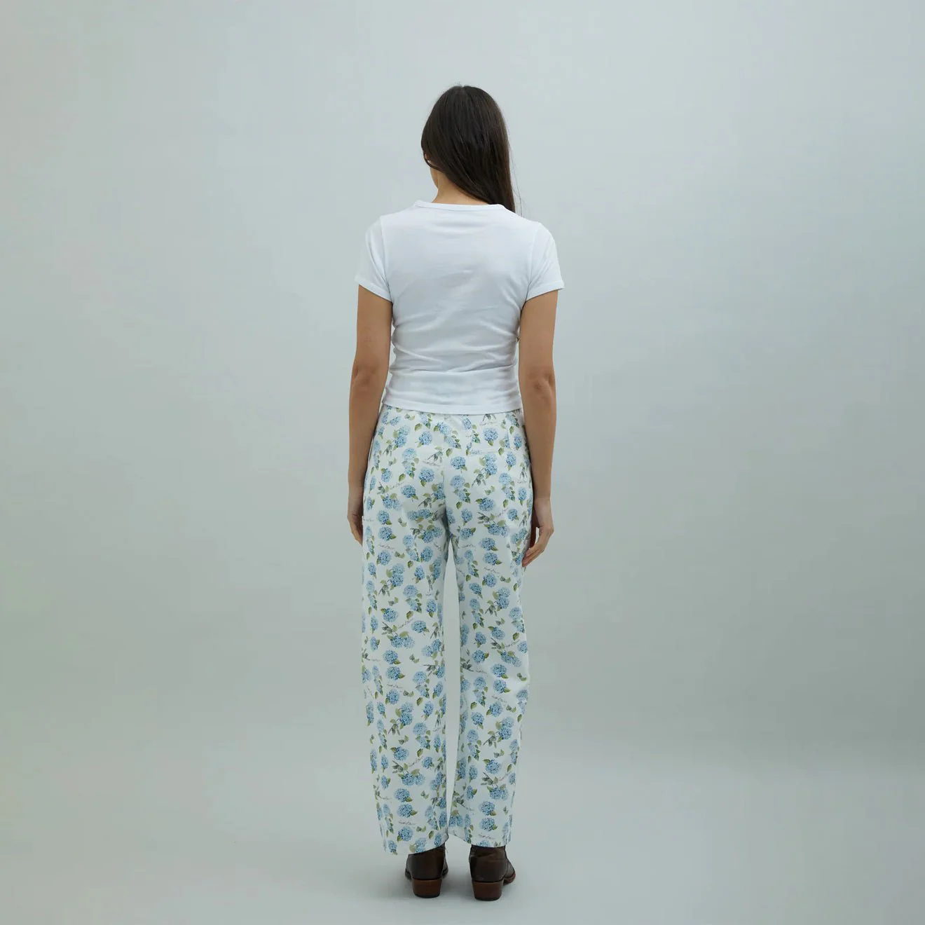 House of Sunny Hydrangea Baby Tee White - Image 3