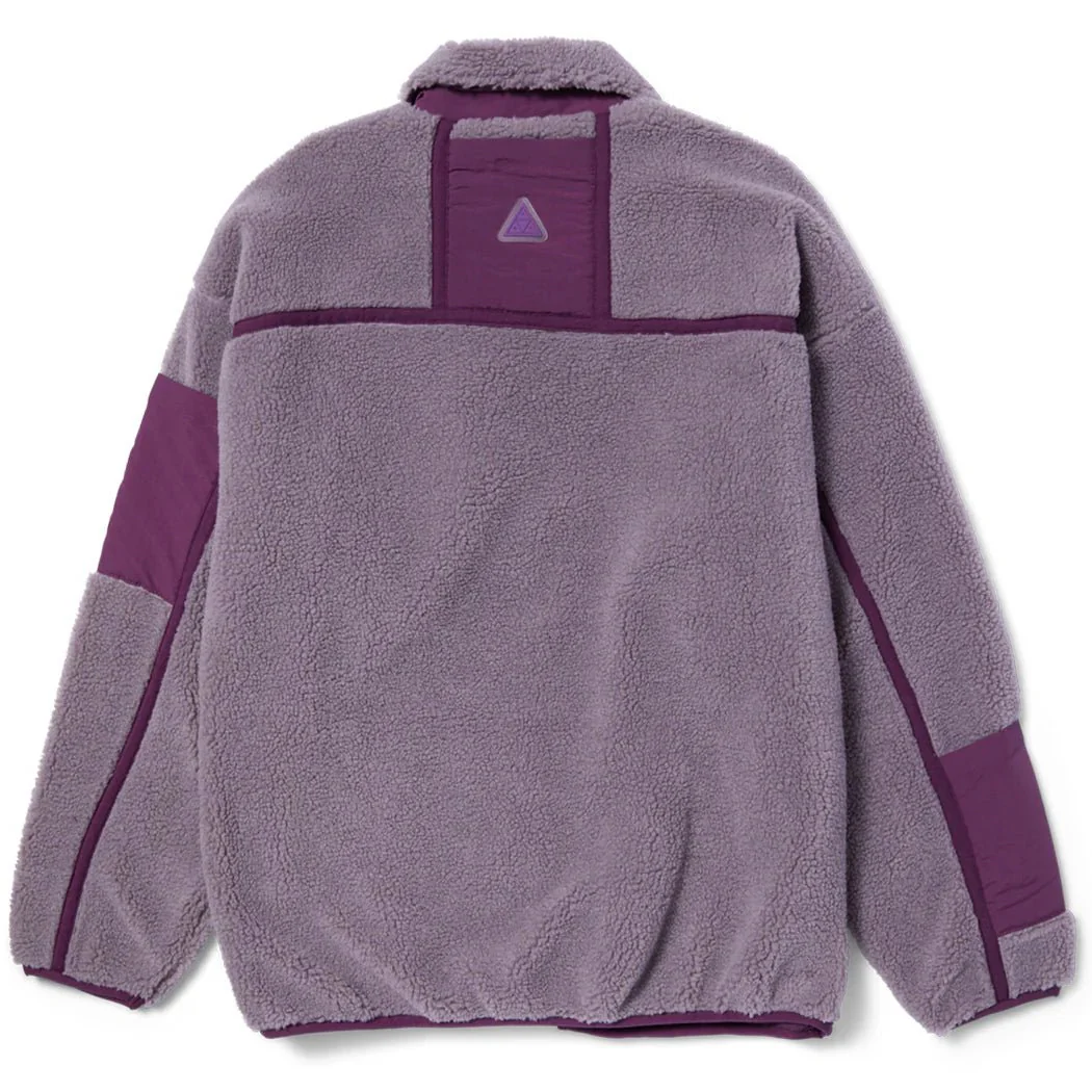 Huf Womens Livingston Sherpa Jacket Dust Purple - Image 2