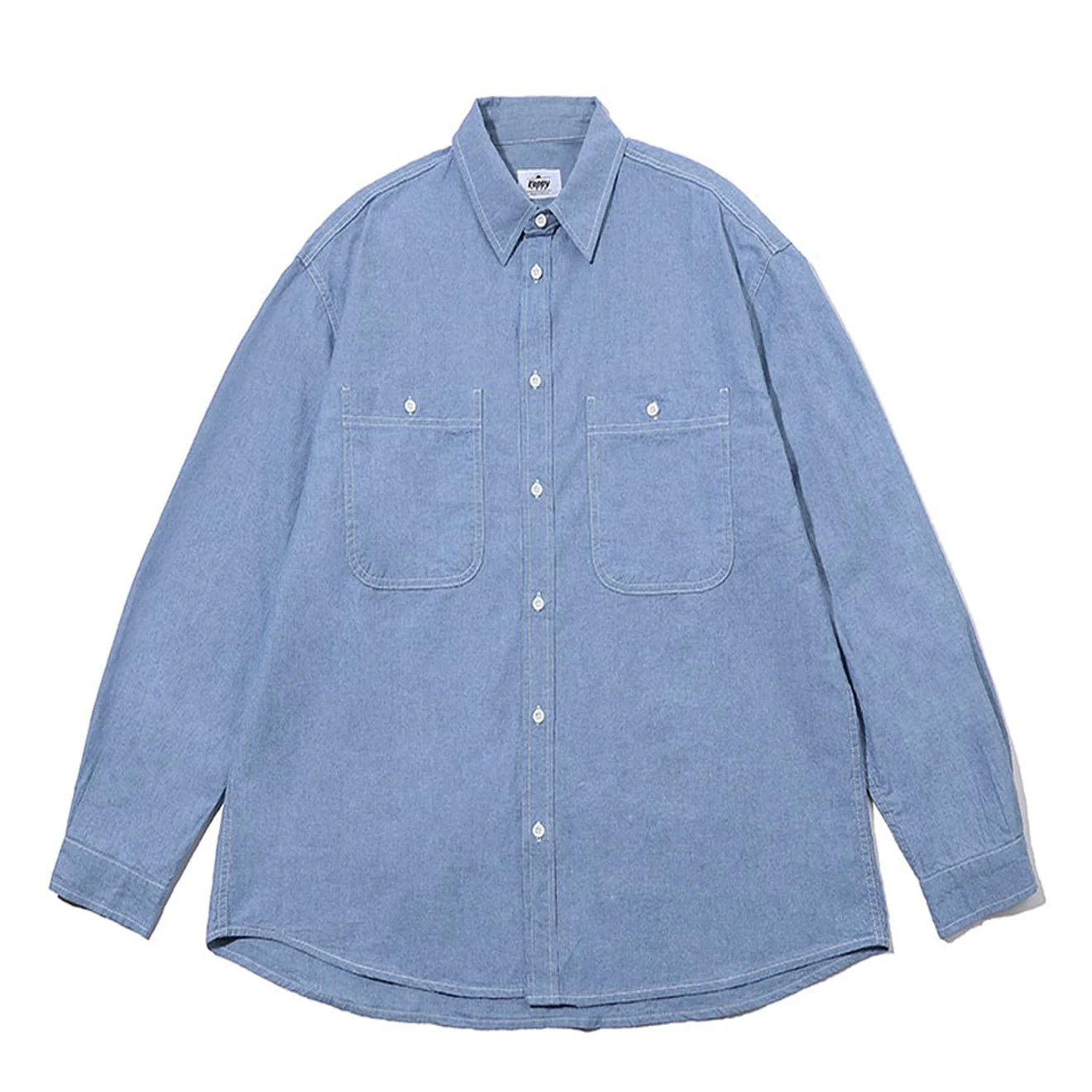 Kappy 2 Pocket Denim Shirt Light Blue