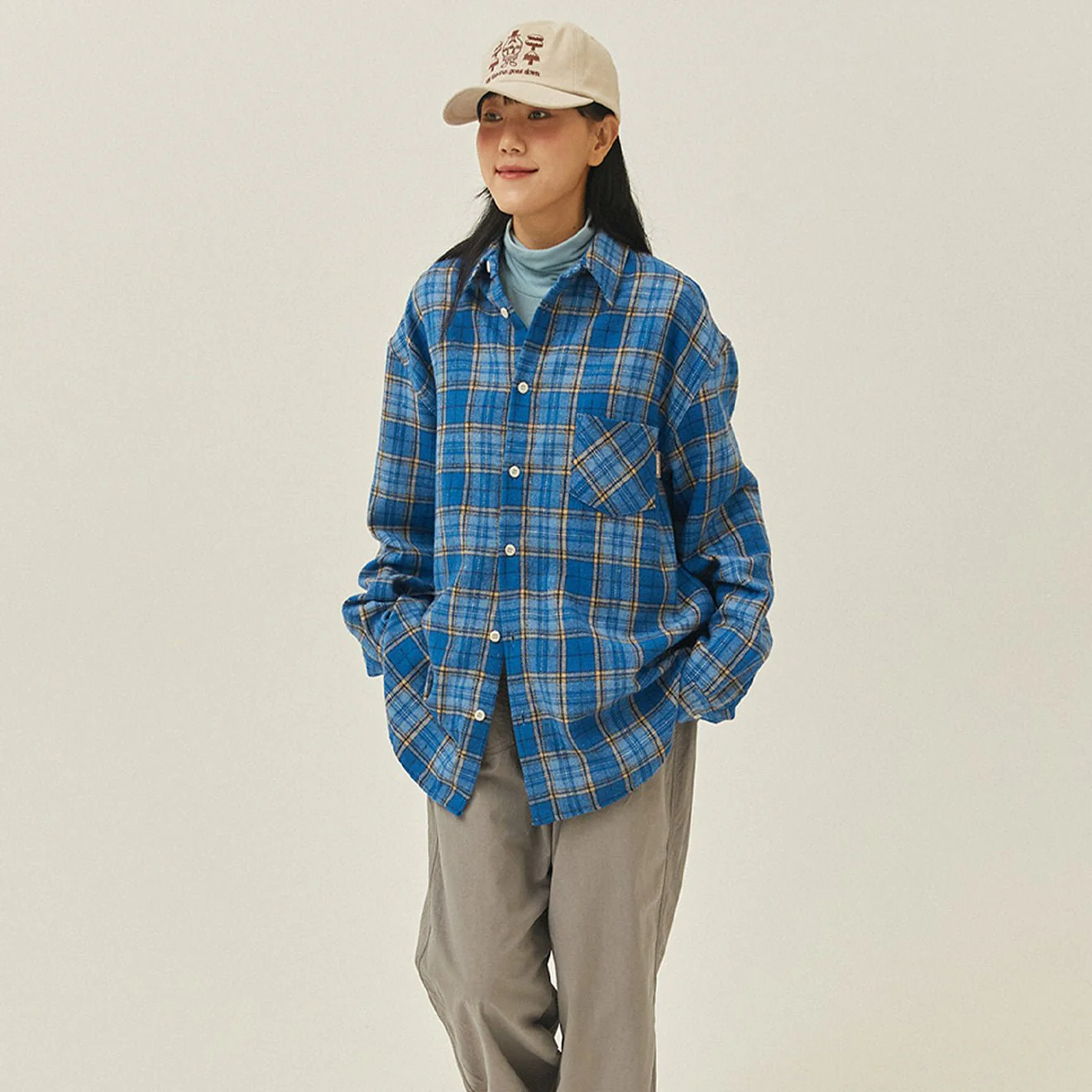 Kappy Country Check Shirt Blue - Image 3