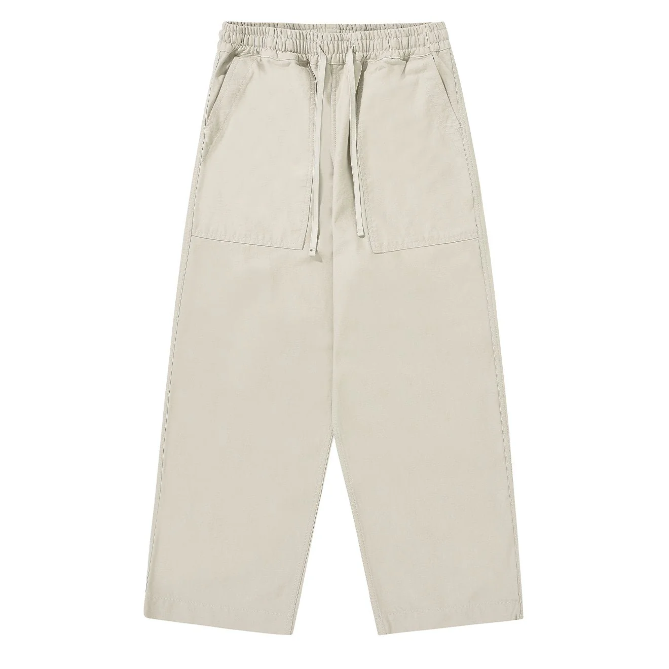 Kappy Heavy Cotton Fatigue Pants Cream