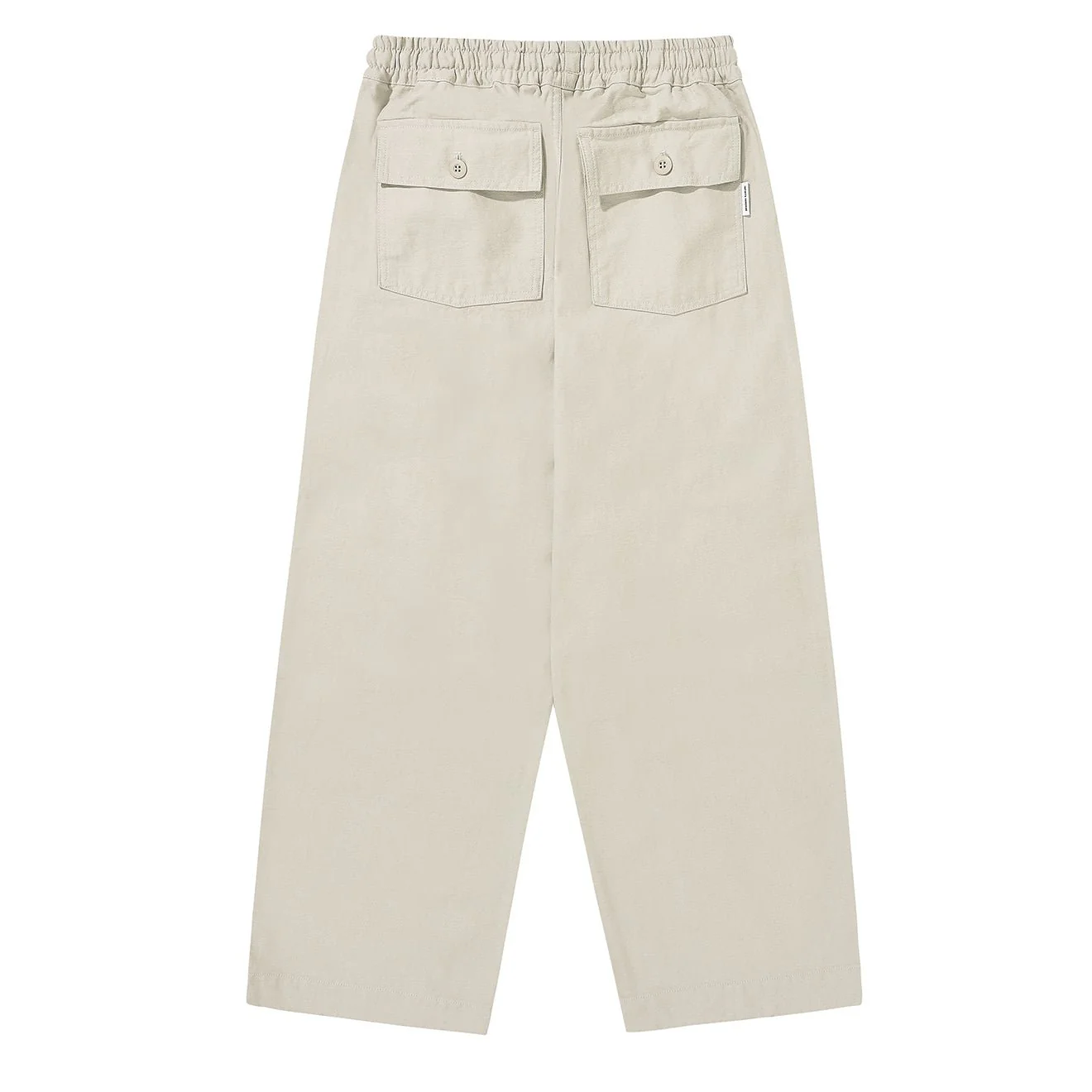 Kappy Heavy Cotton Fatigue Pants Cream - Image 2