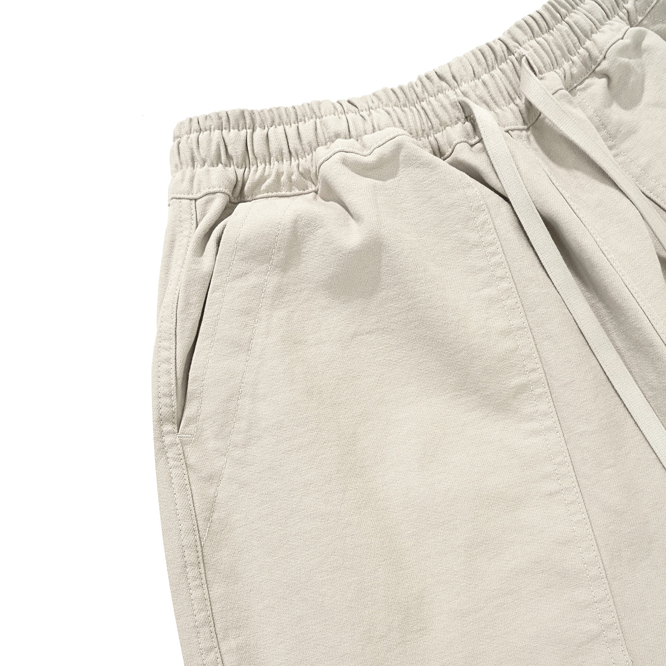 Kappy Heavy Cotton Fatigue Pants Cream - Image 4