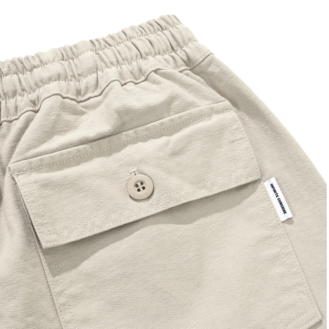 Kappy Heavy Cotton Fatigue Pants Cream - Image 5
