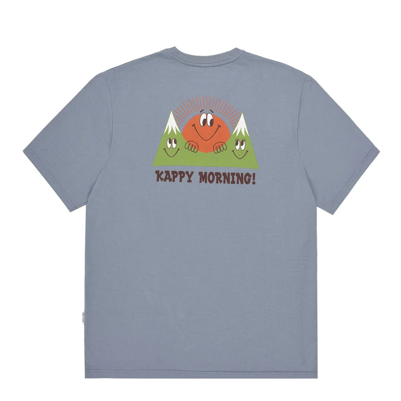 Kappy Kappy Morning Half T-Shirt Toru Fukuda Edition Dusty Blue - Image 2