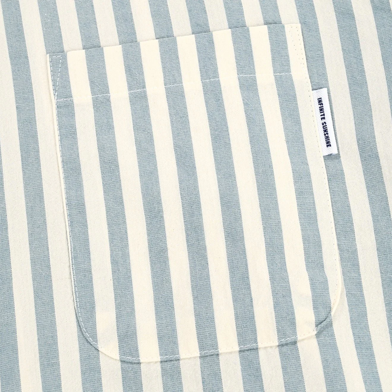 Kappy Melange Stripe Shirt Sky Blue - Image 8