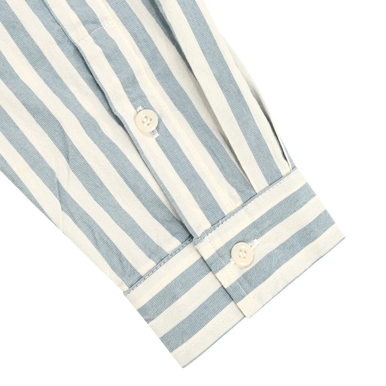 Kappy Melange Stripe Shirt Sky Blue - Image 9