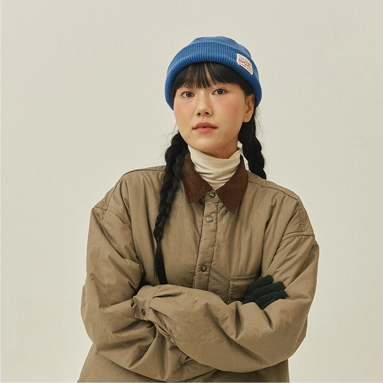Kappy Padding Shirt Jacket Beige - Image 3