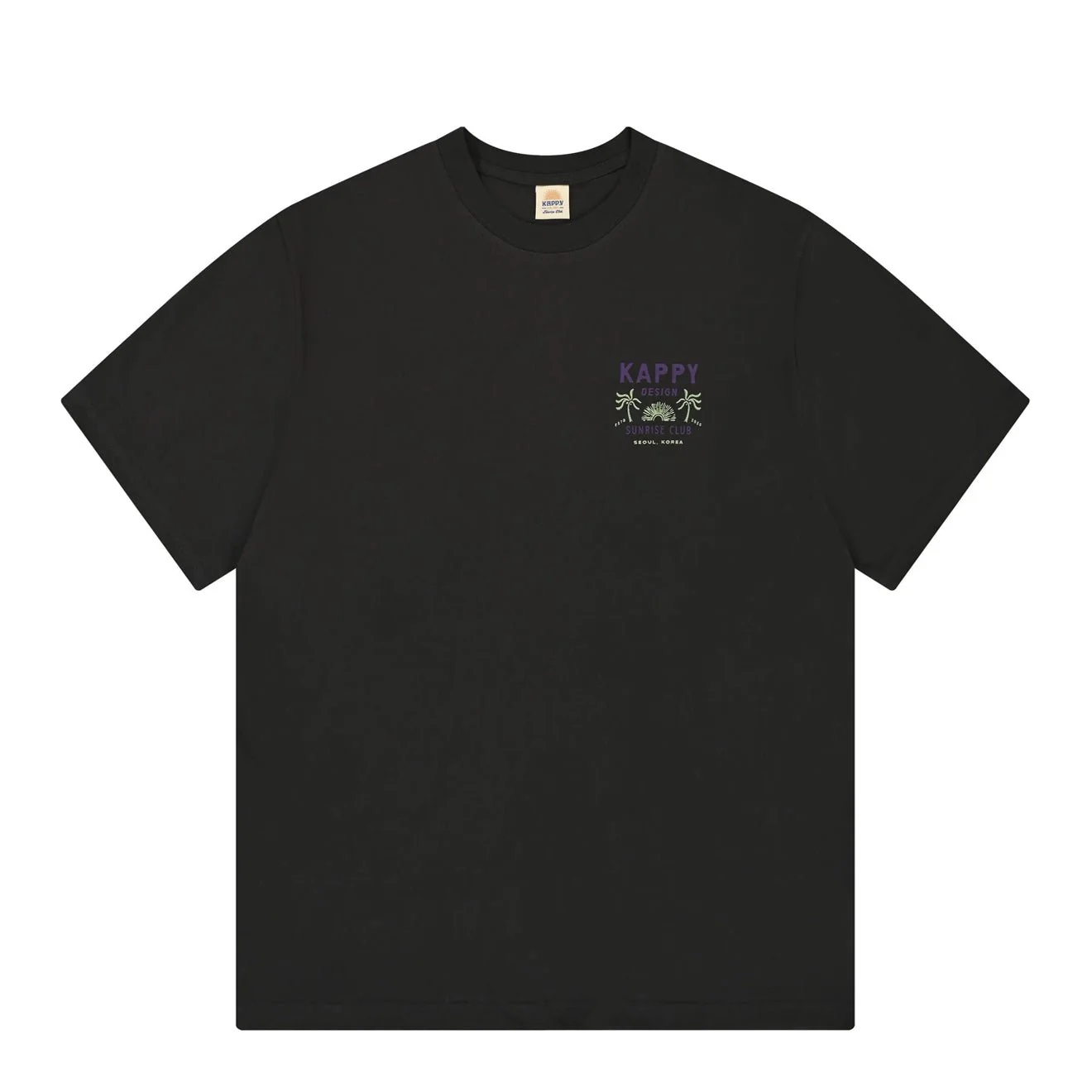 Kappy Palm Coast Half T-Shirt Charcoal