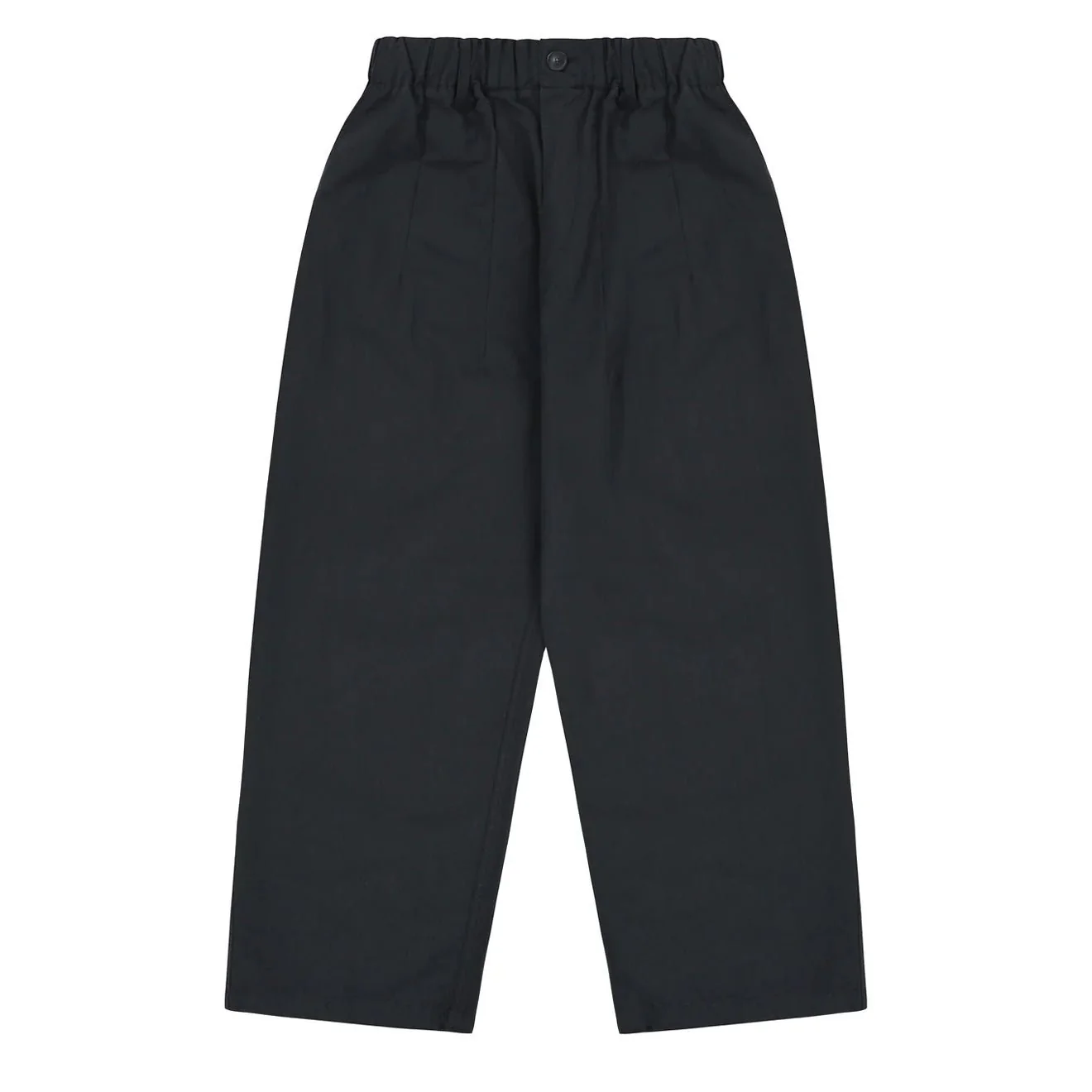 Kappy Pintuck Wide Chino Pants Navy