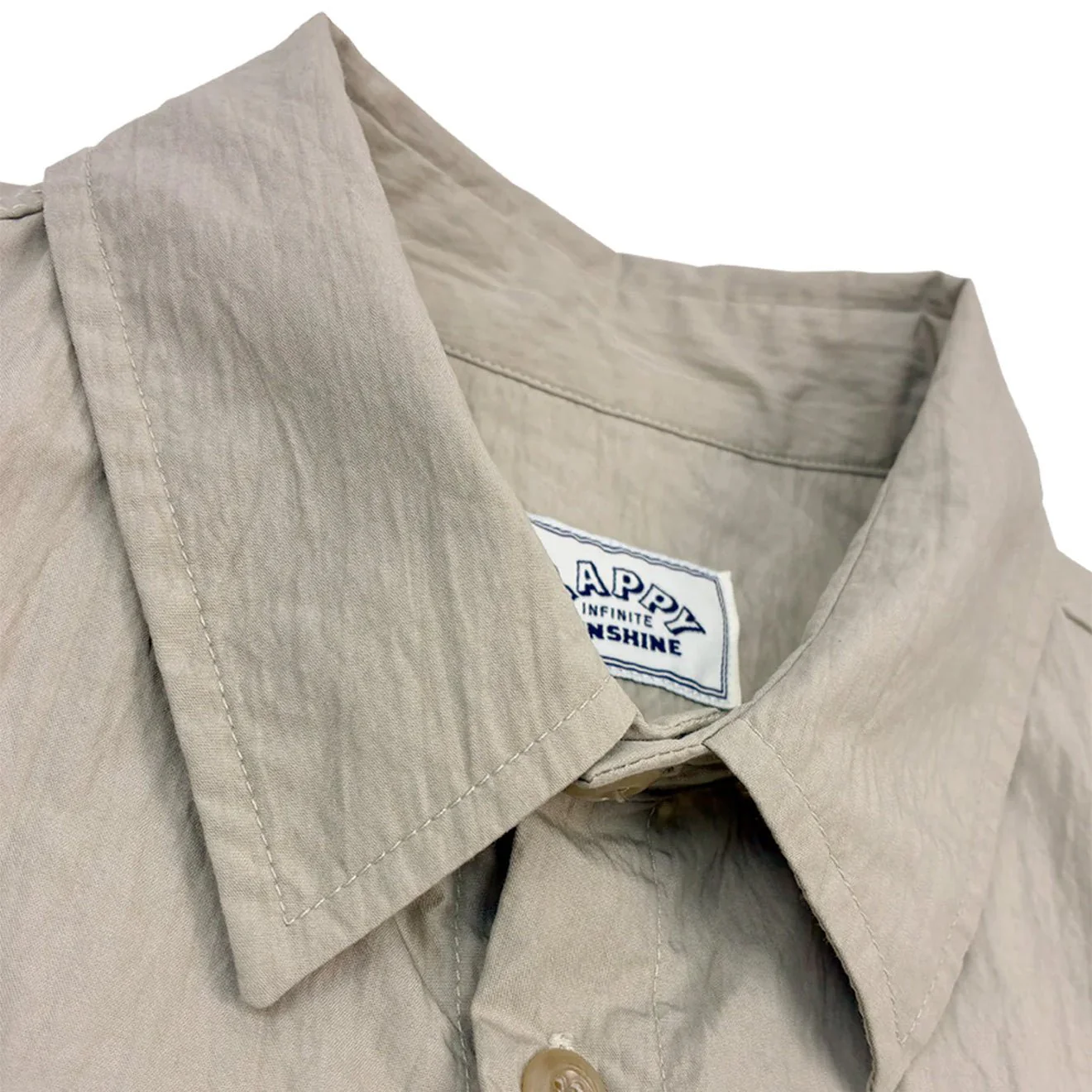Kappy Pocket Utility Half Shirt Beige - Image 3