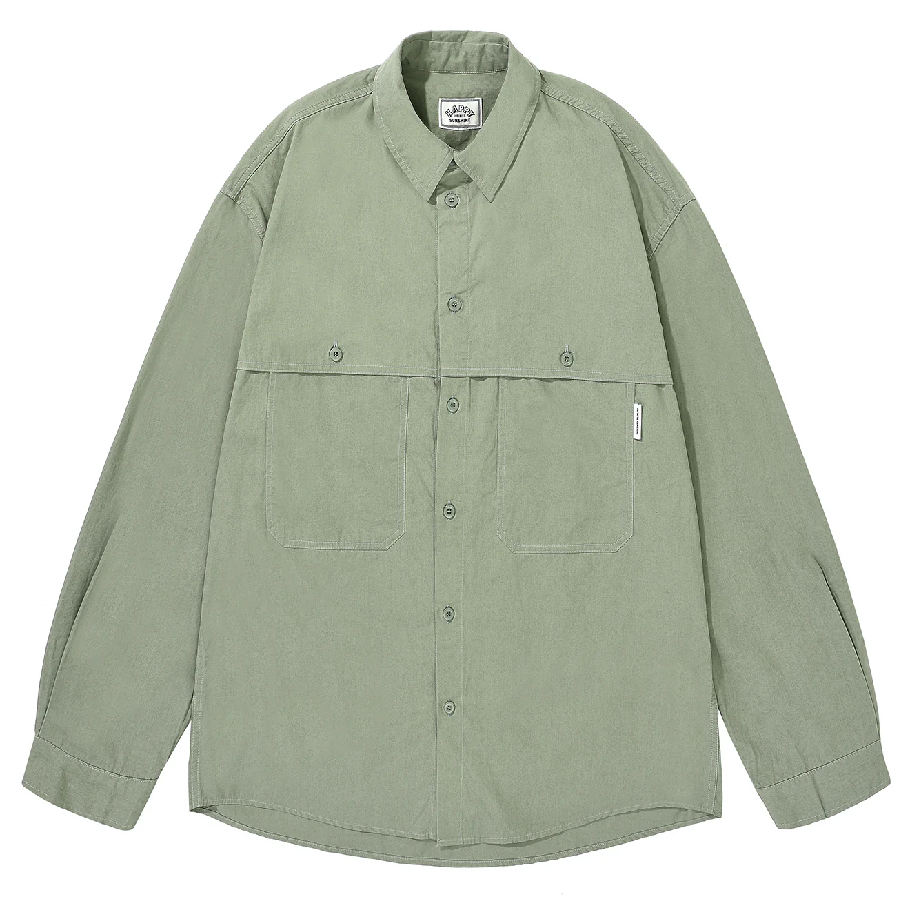 Kappy Pocket Work Shirt Khaki