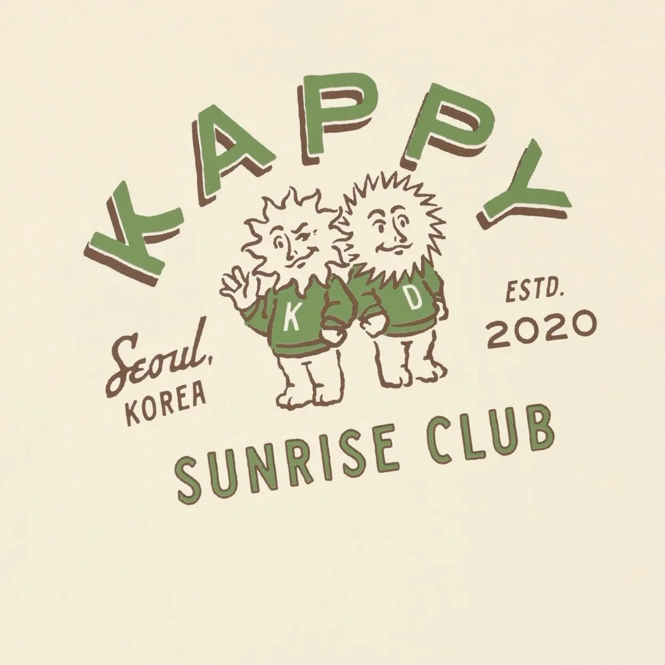 Kappy
Sunny Mates Half T-Shirt
Cream - Image 4
