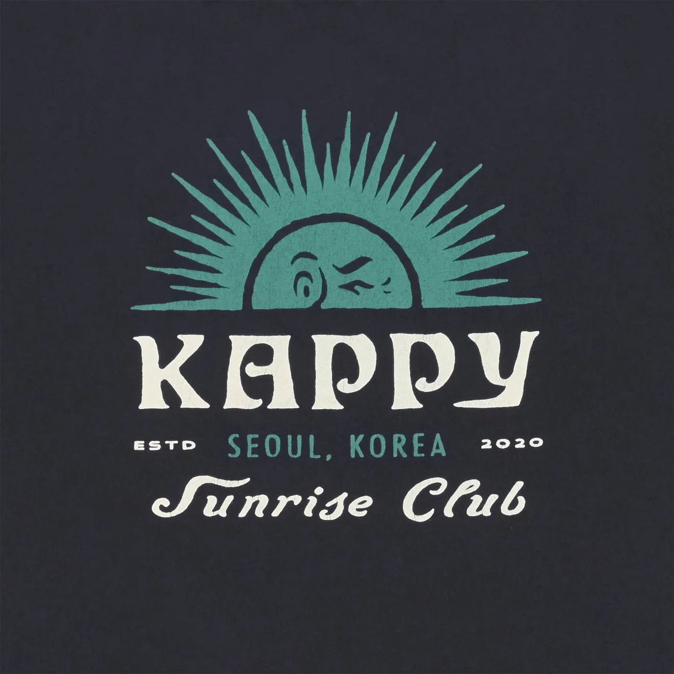 Kappy Sunny Wink Half T-Shirt
Vintage Navy - Image 4