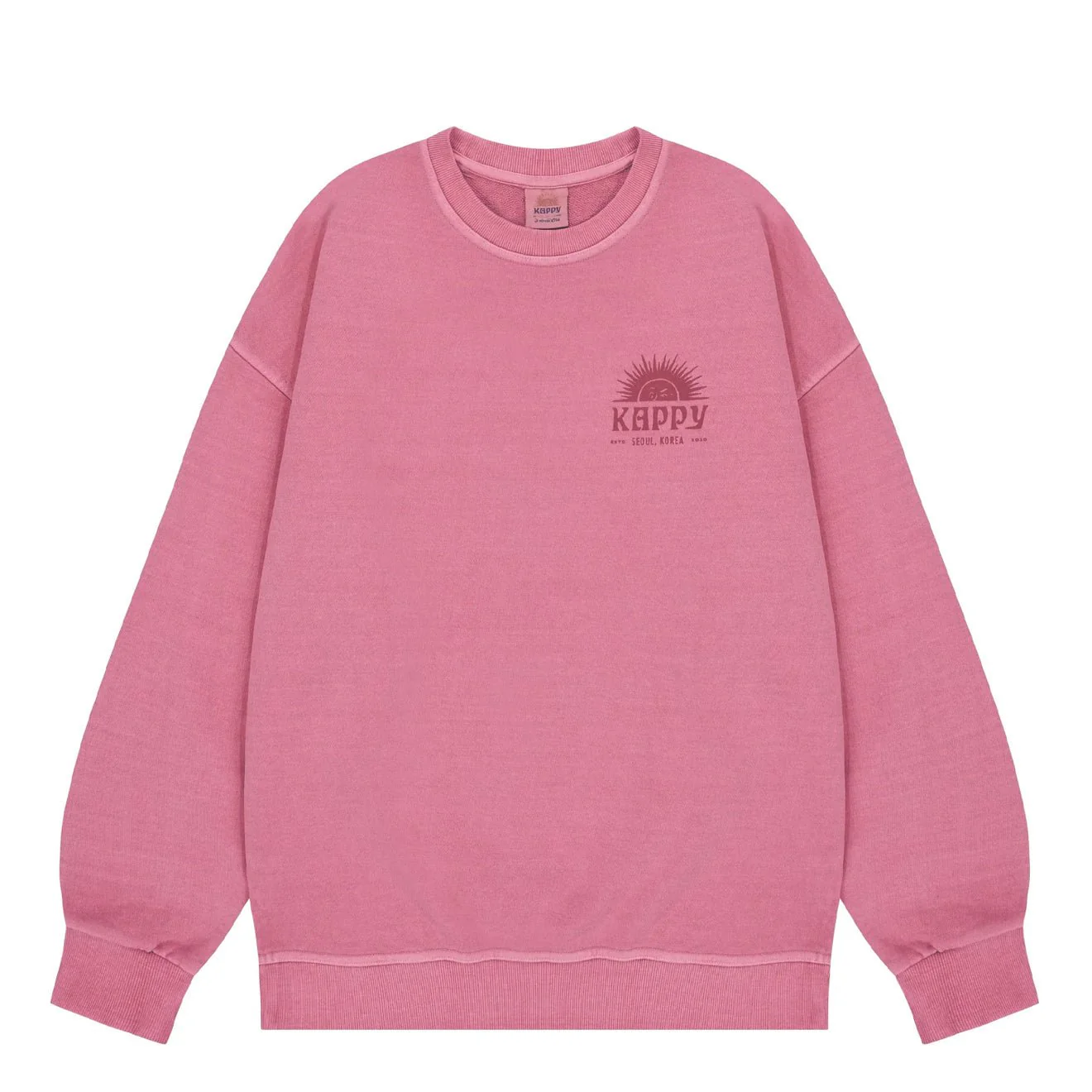 Kappy Sunny Wink Pigment Sweatshirt Pink
