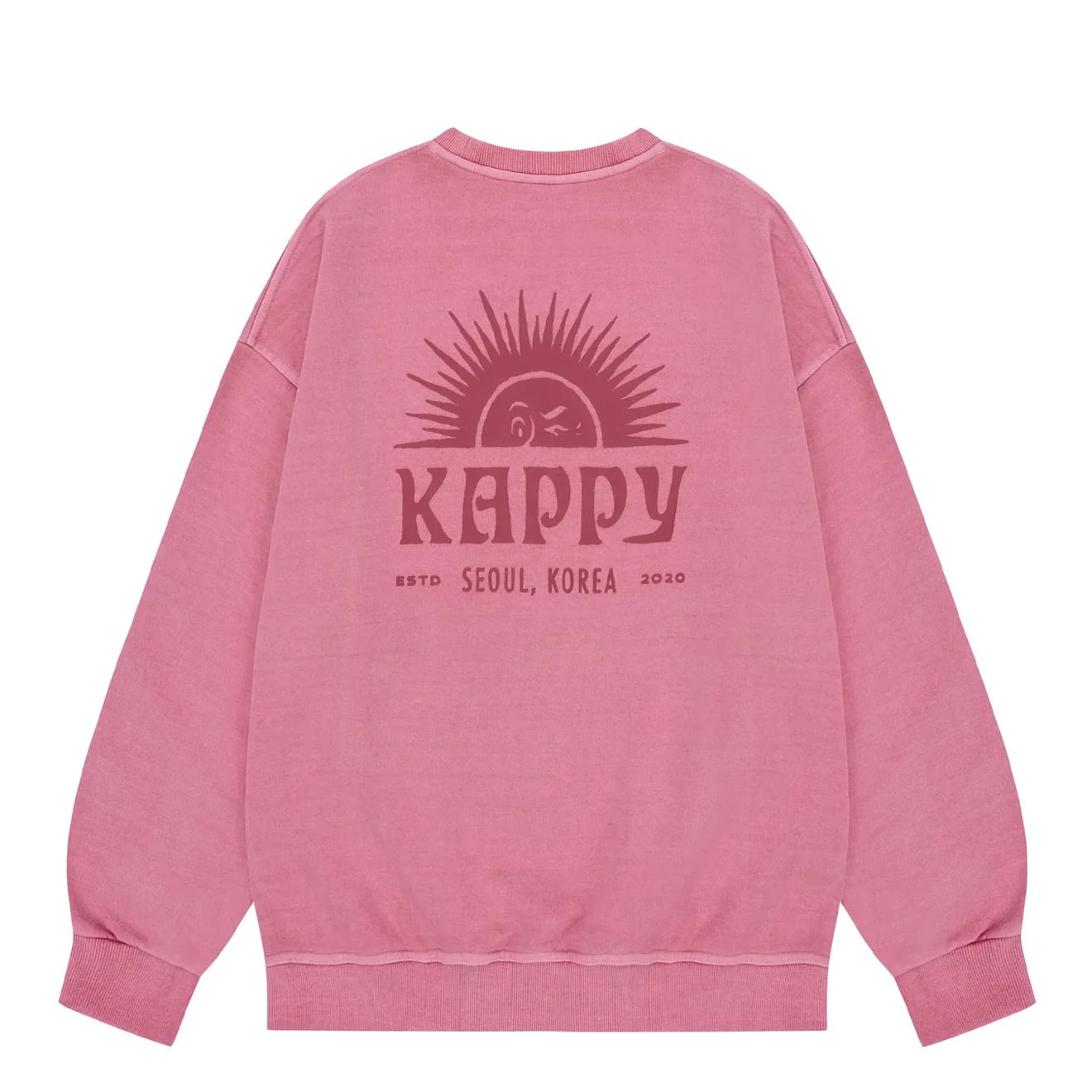 Kappy Sunny Wink Pigment Sweatshirt Pink - Image 2