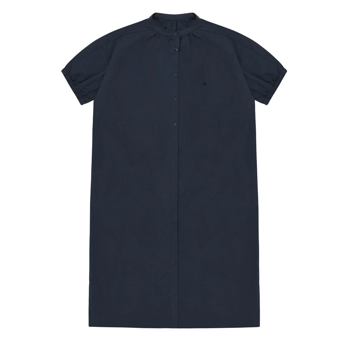 Kappy Womens Band Collar Dress Navy