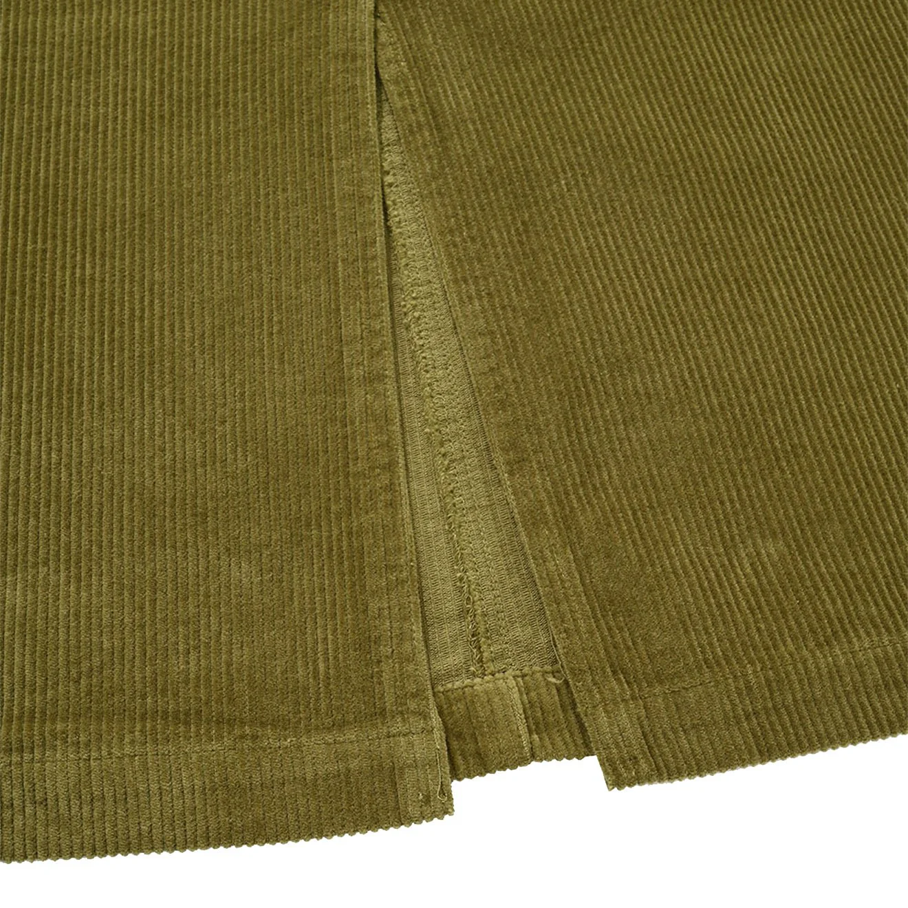 Kappy Womens Corduroy Fatigue Skirt Navy - Image 5