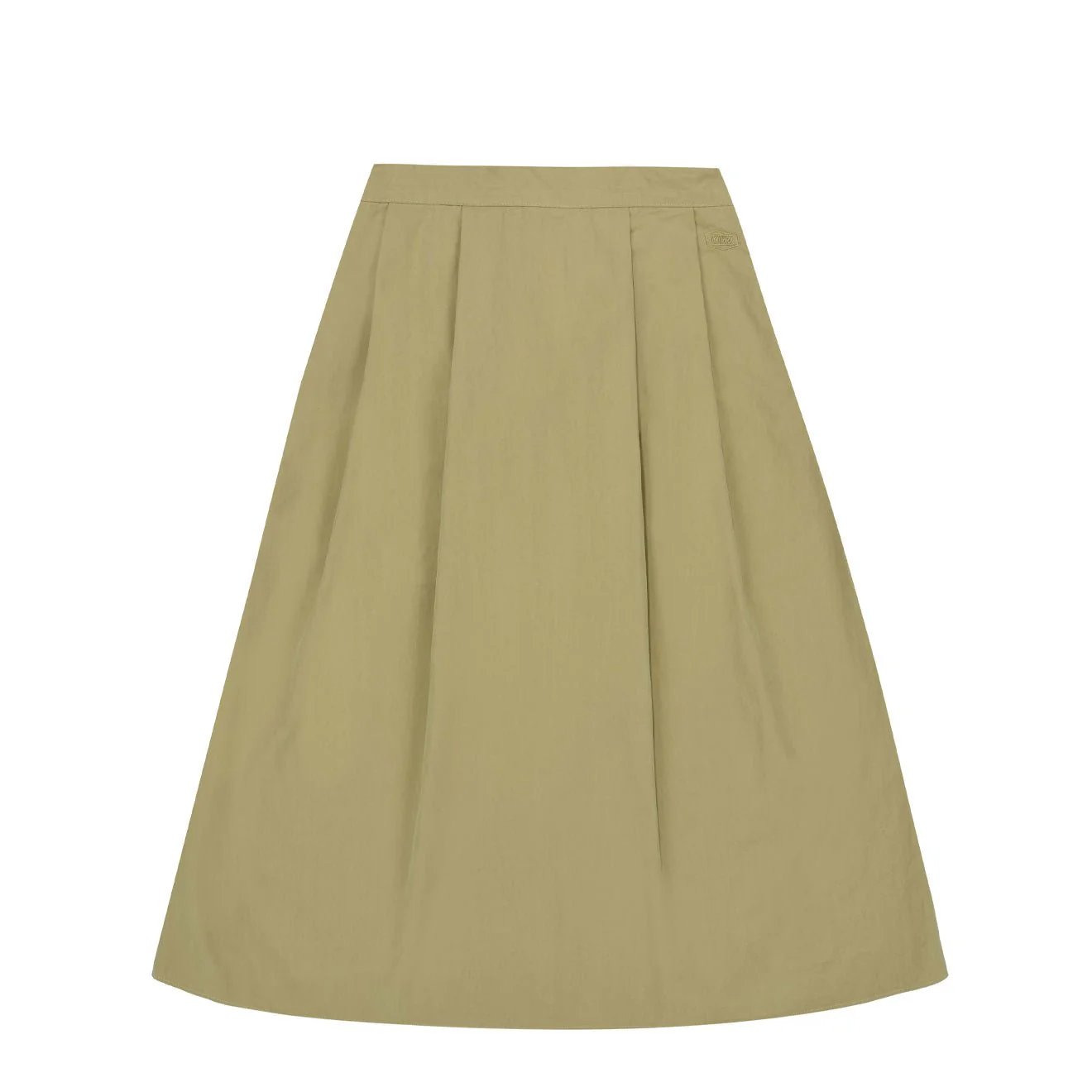 Kappy Womens Flare Banding Skirt Beige